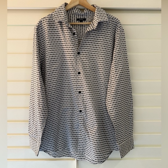 Alfani Other - Alfani Black and White Plaid Button Down Shirt